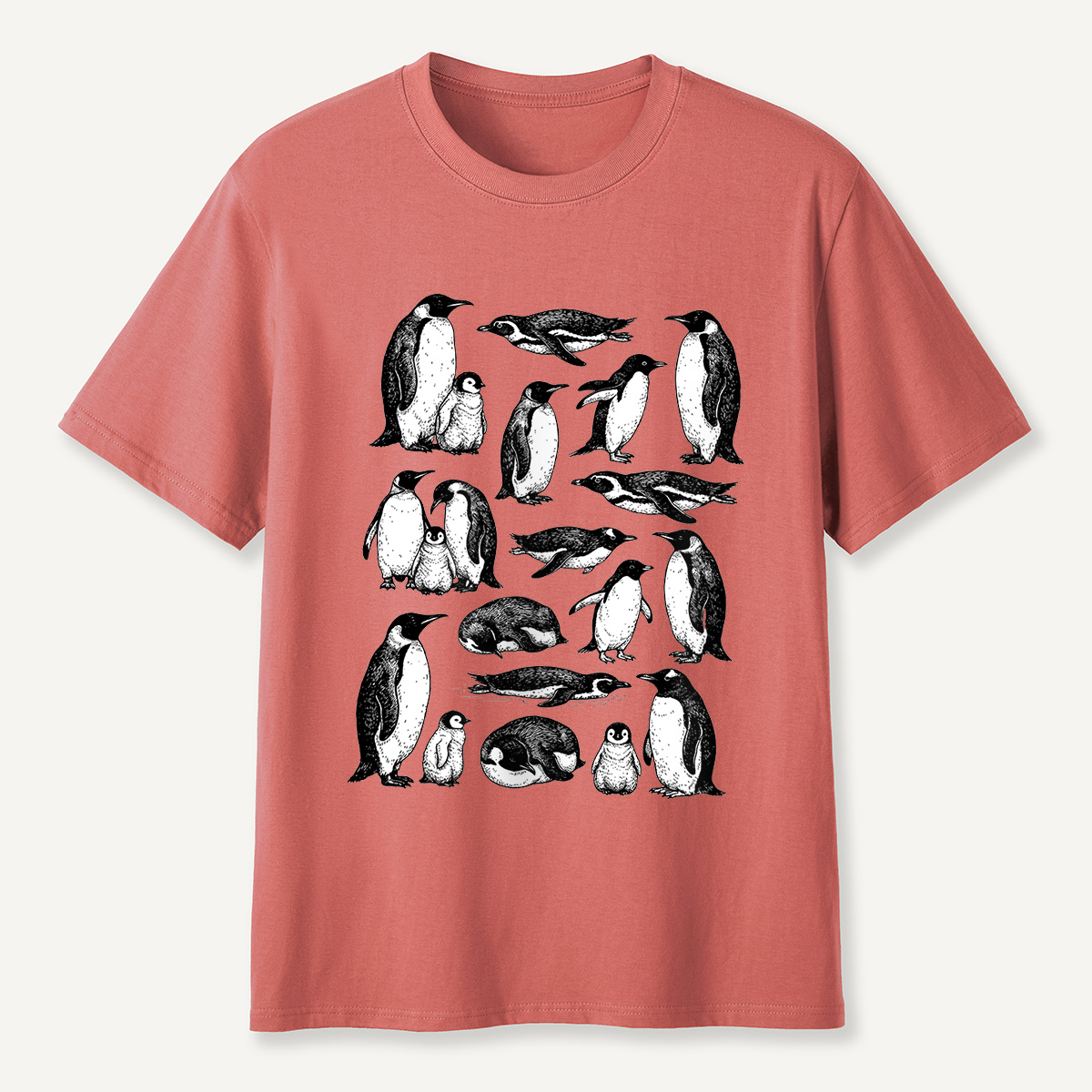 MDCTBYWY26072302 Penguin Naturalist T-Shirt