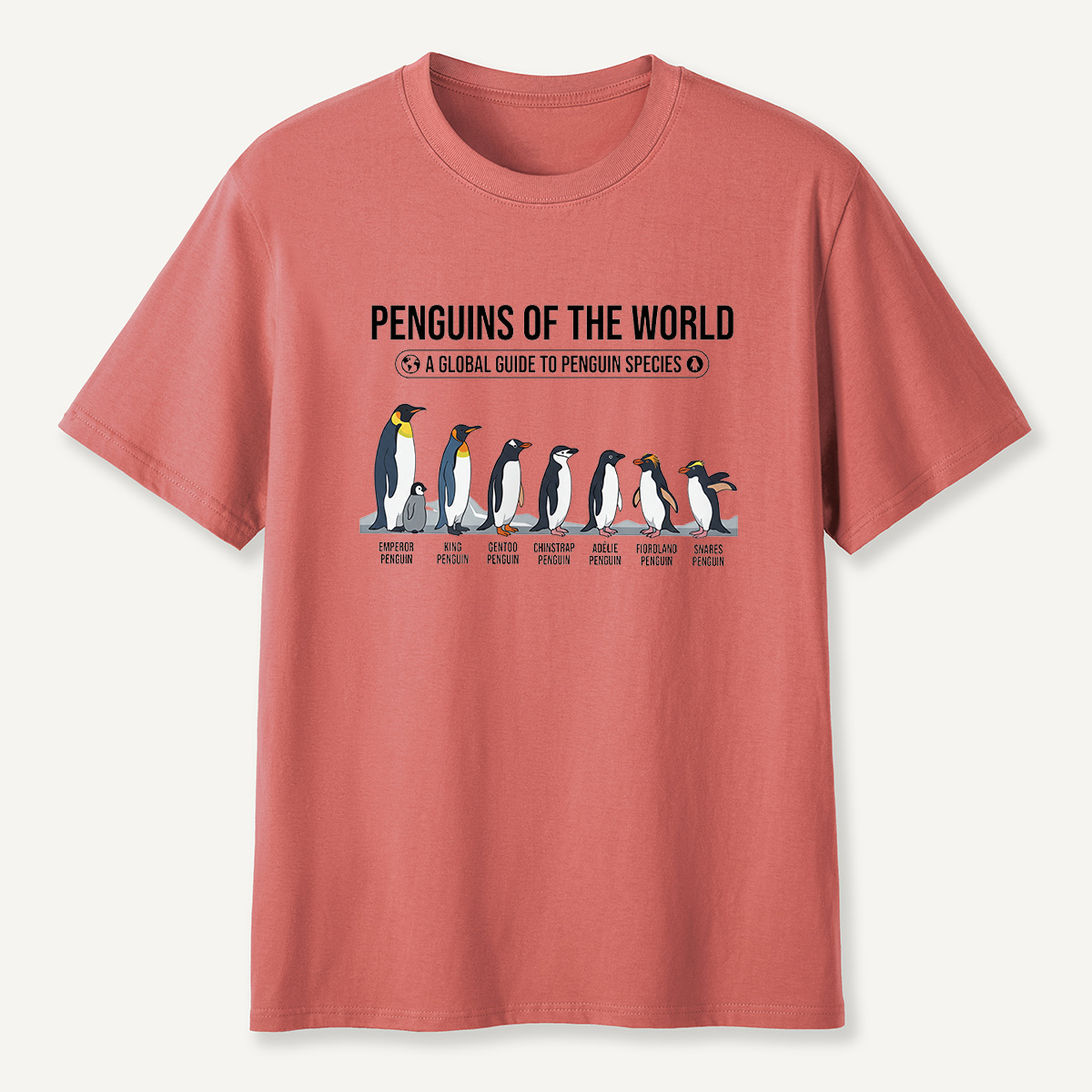 MDCTBYWY26072307 Penguins of the World T-Shirt