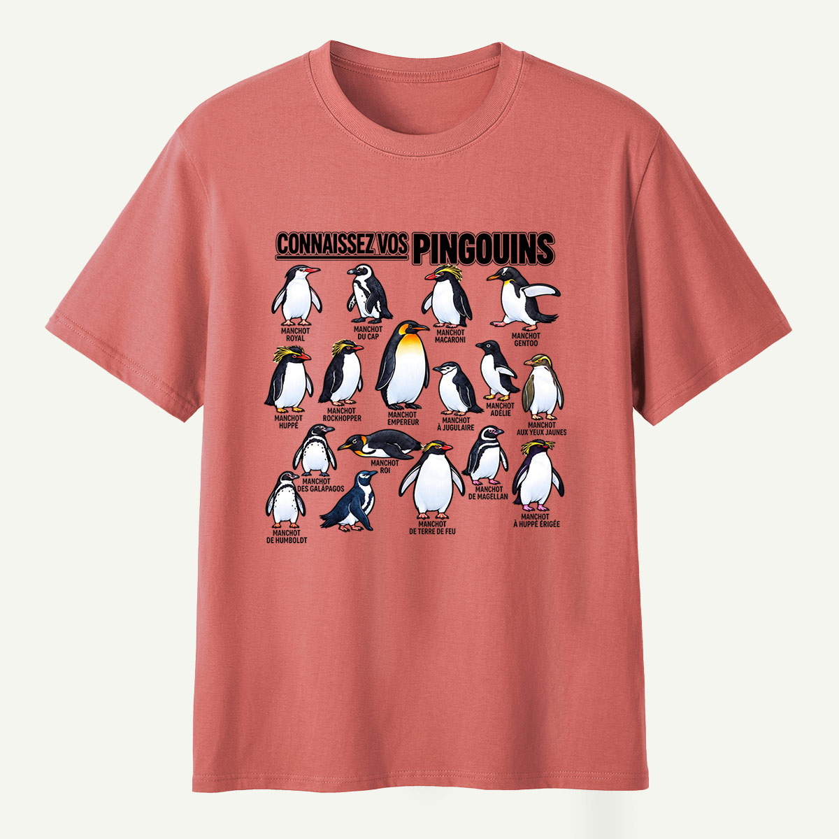 Connaissez Vos Pingouins Penguin Guide T-Shirt