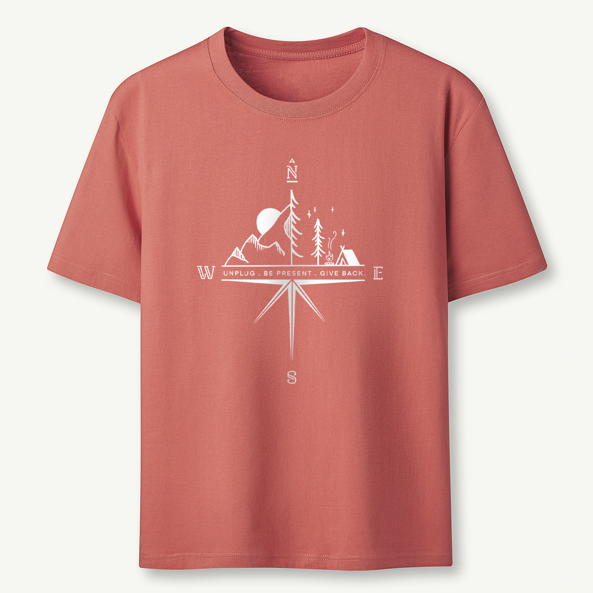 Compass Mountain Scene T‑Shirt