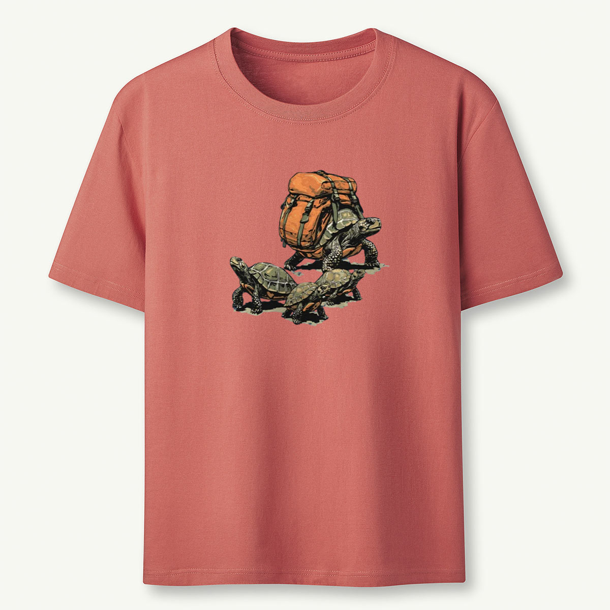 Turtle Family Backpacker -Shirt