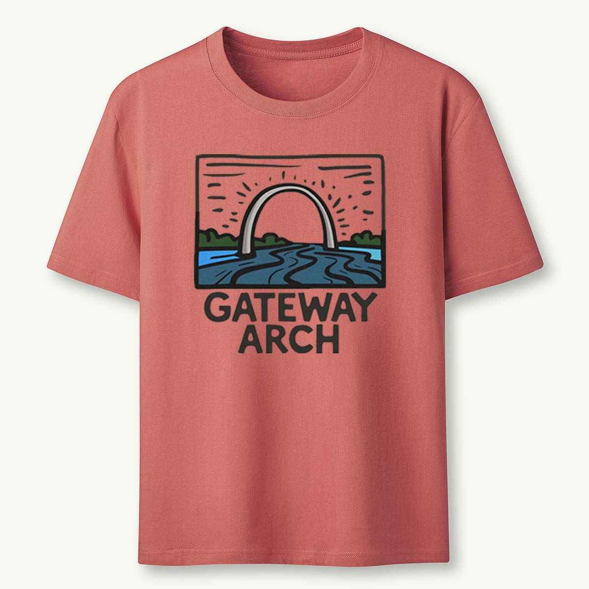 Gateway Arch National Park Tee Cotton Classic T-Shirt