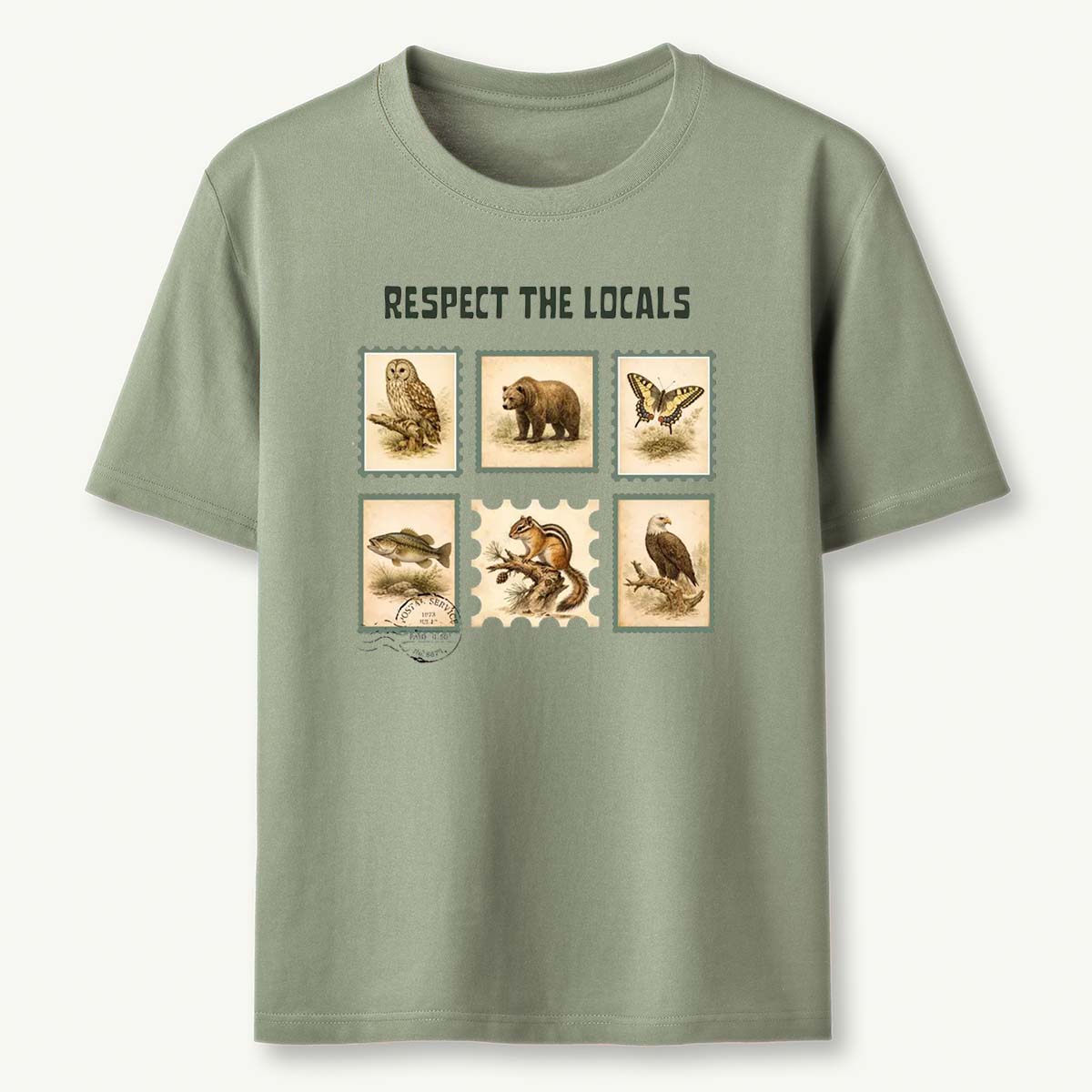 Respect The Locals Earth Day Wildlife T-Shirt