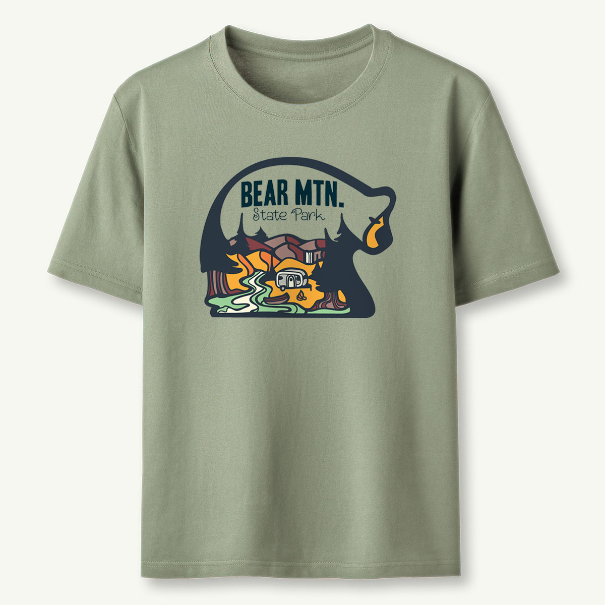 Camp Bear Tee Cotton Classic T-Shirt