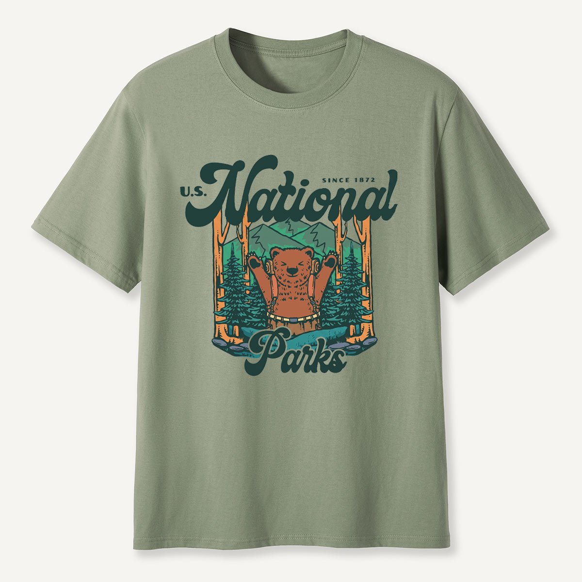 U.S. National Parks Camping Park Ranger Environmental T-Shirt
