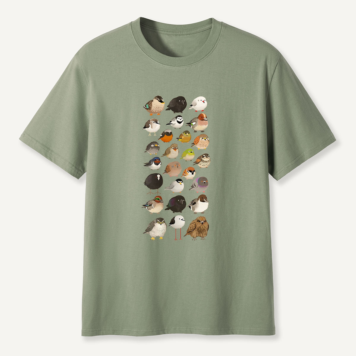 Bird Species Illustration T-Shirt