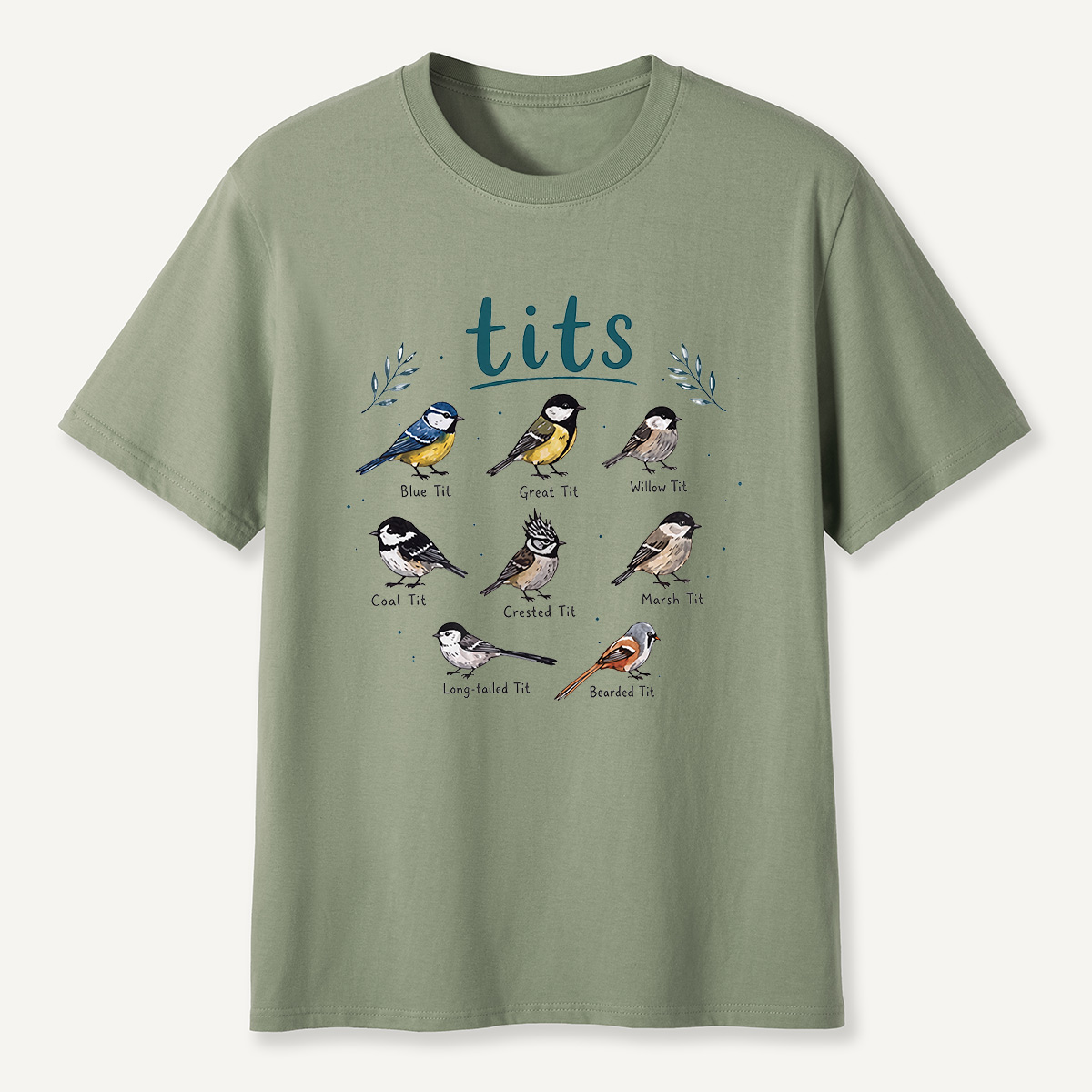 MDCTBYWY26072003 British Tits Identification T-Shirt