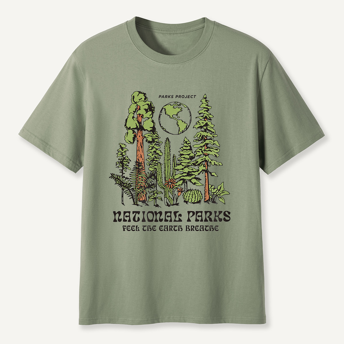 MDCTBYWY26072204 Parks Project Feel the Earth Breathe T-Shirt
