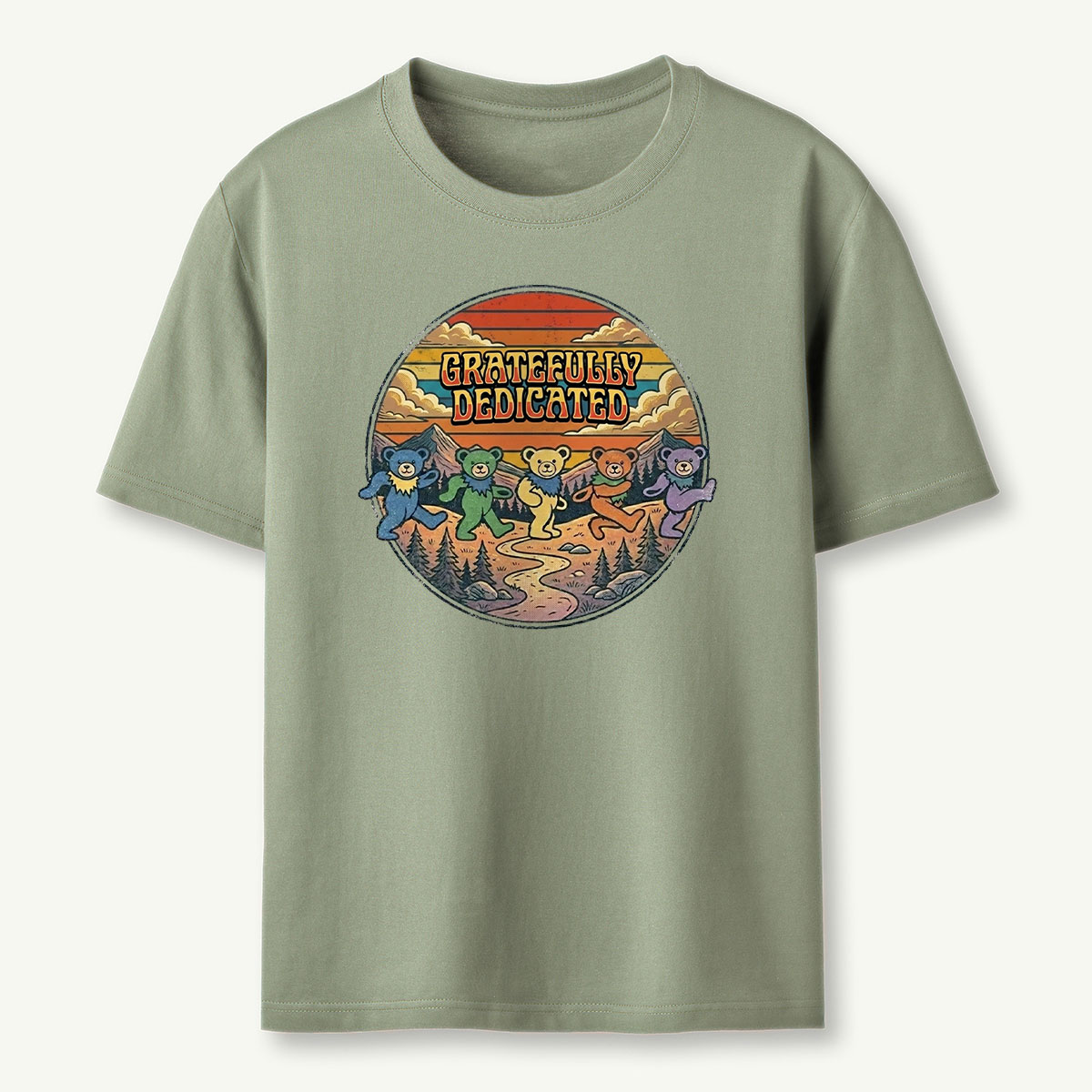 Retro Gratefully Deadicated Dancing Bears T-Shirt