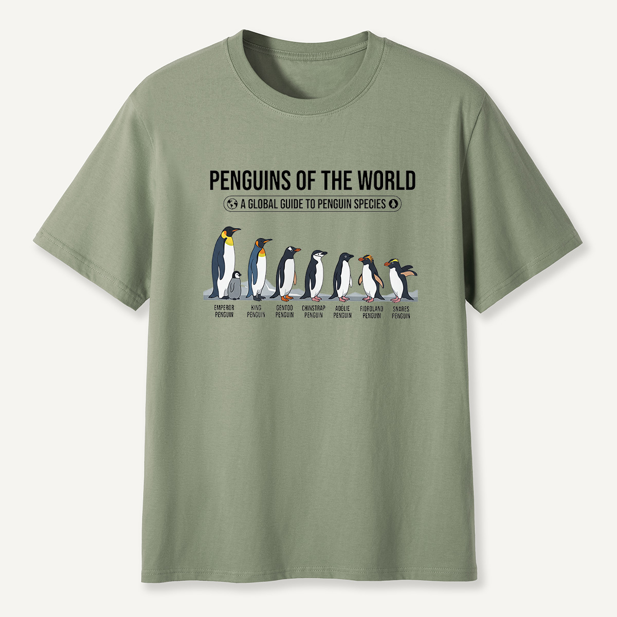 MDCTBYWY26072307 Penguins of the World T-Shirt