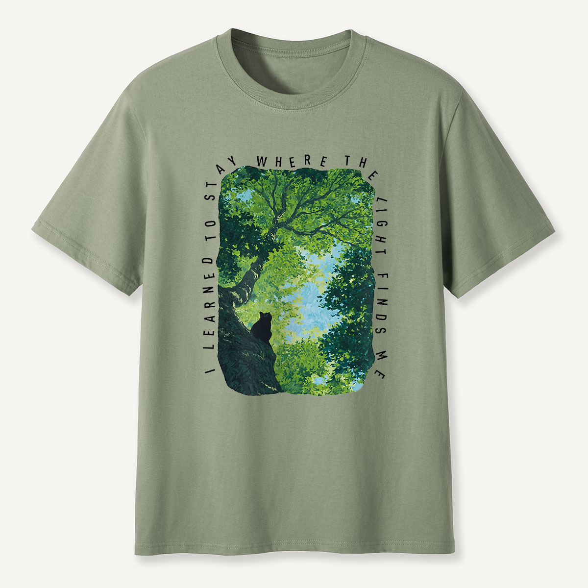 MDCTBYWY26072402 Where the Light Finds Me T-Shirt