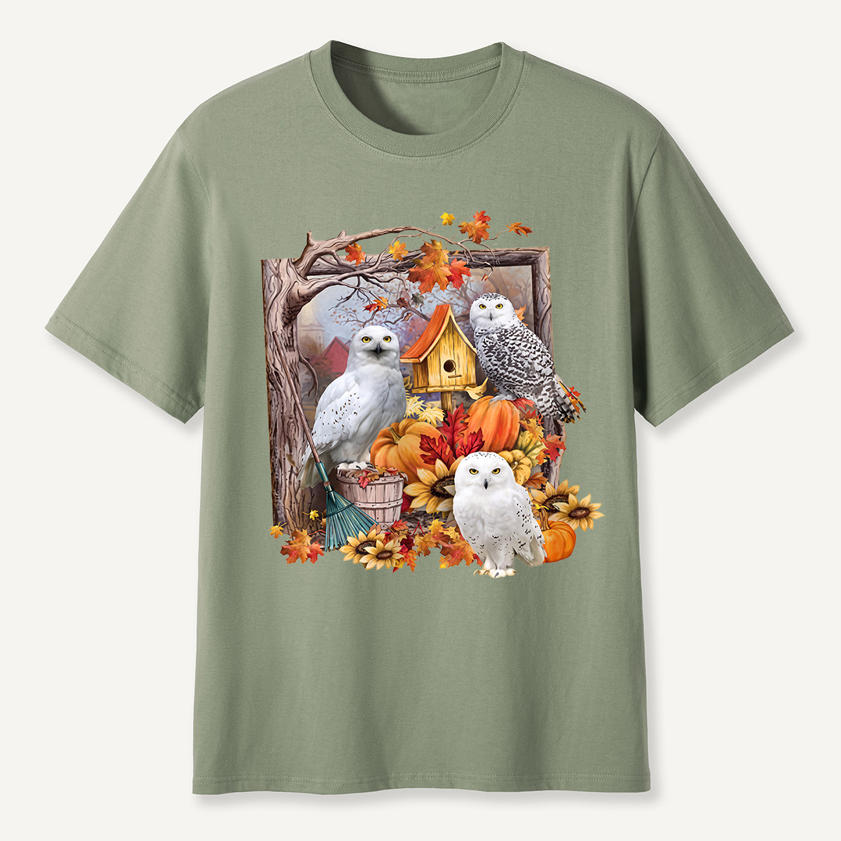 Autumn Snowy Owls T-Shirt