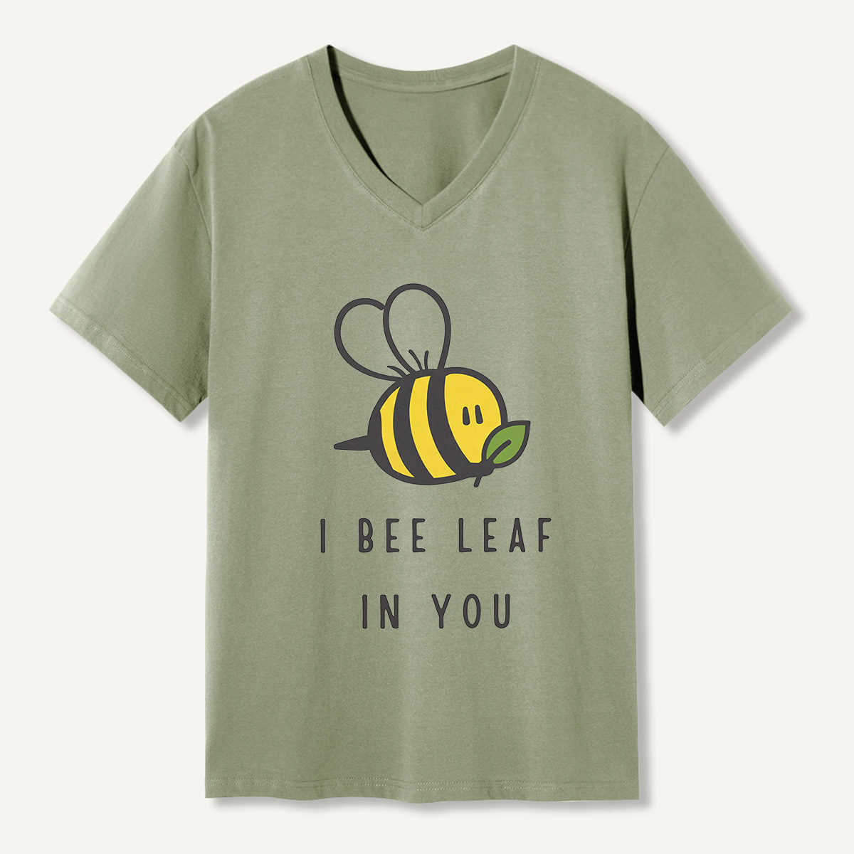 I Bee Leaf In You V-neck T-Shirt