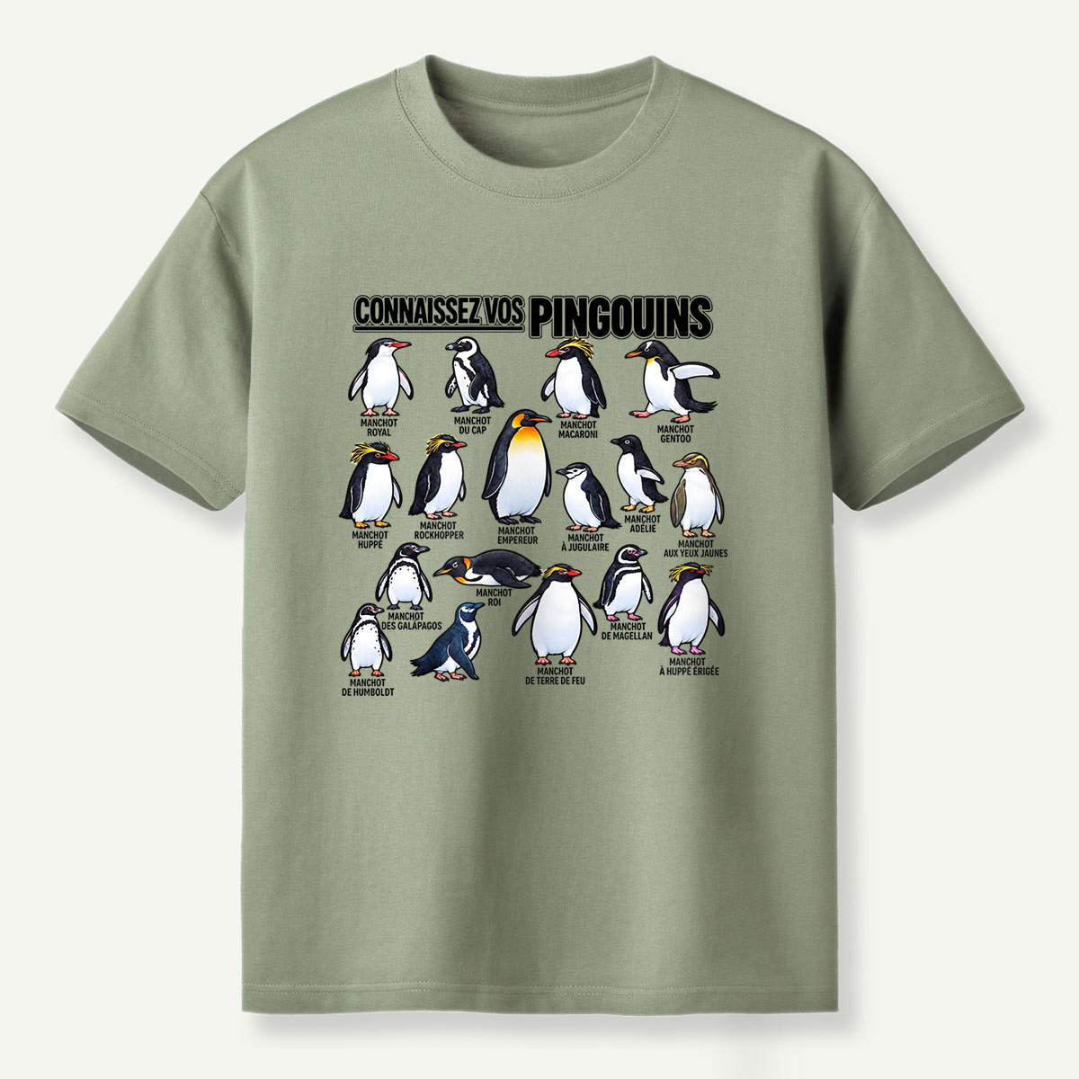Connaissez Vos Pingouins Penguin Guide T-Shirt