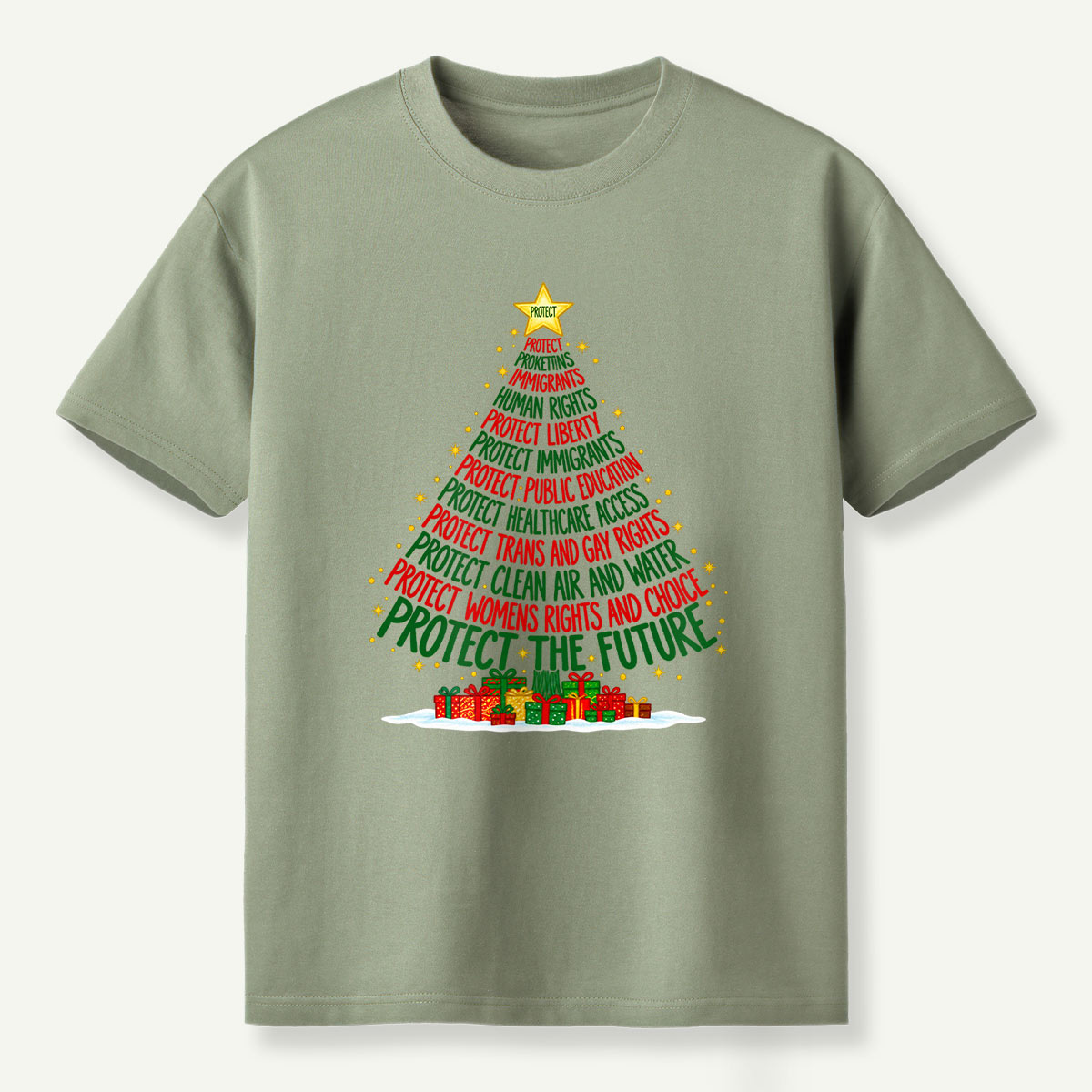 Protect The Future Christmas Tree T-Shirt