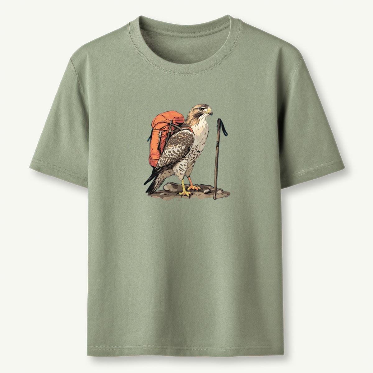 Alaskan Red-tailed Hawk Backpacker T-Shirt