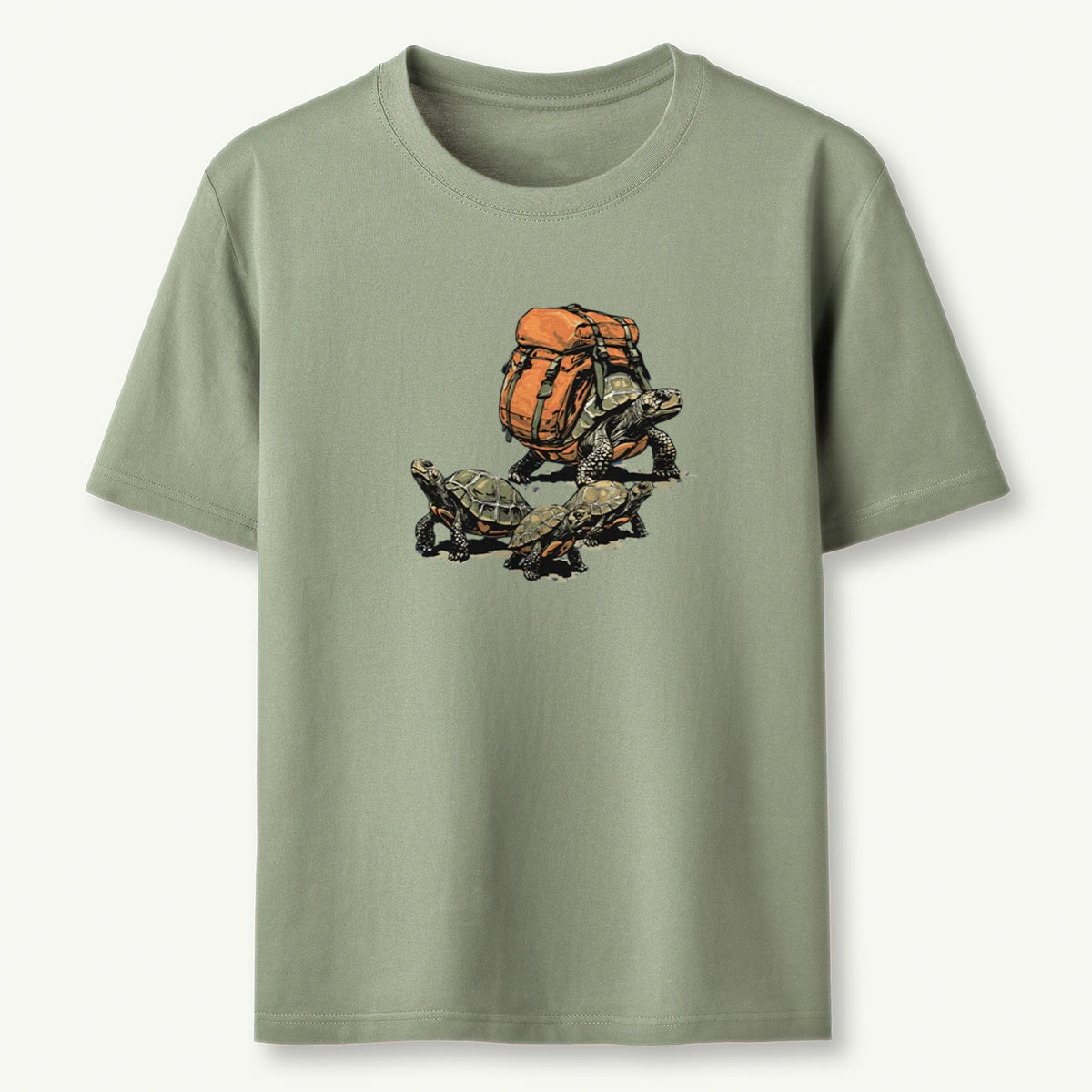 Turtle Family Backpacker -Shirt
