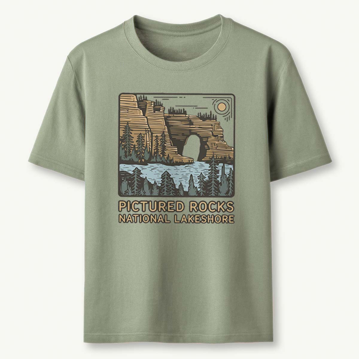 Pictured Rocks National Lakeshore Tee Cotton Classic T-Shirt