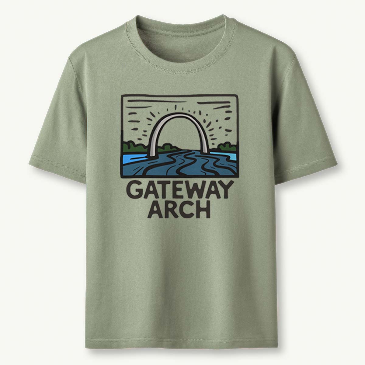 Gateway Arch National Park Tee Cotton Classic T-Shirt