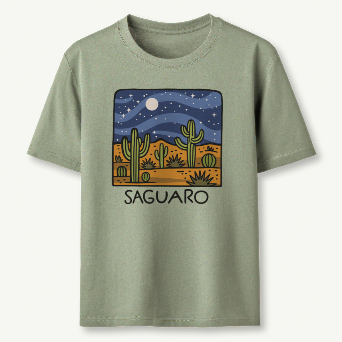 Saguaro at Night T-Shirt