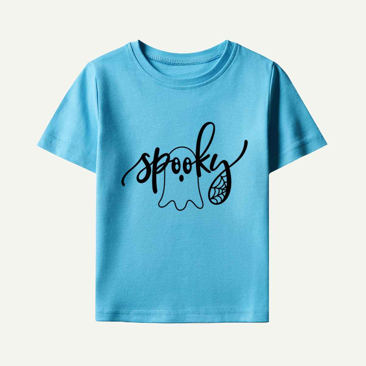 Spooky Ghost Lettering Kids T-Shirt