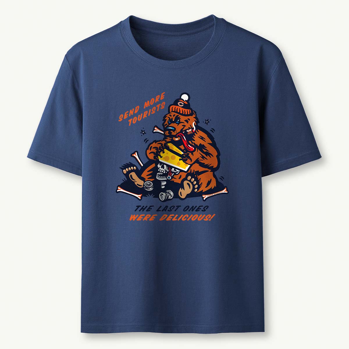 Send More Tourists Vintage Funny Bear T-Shirt