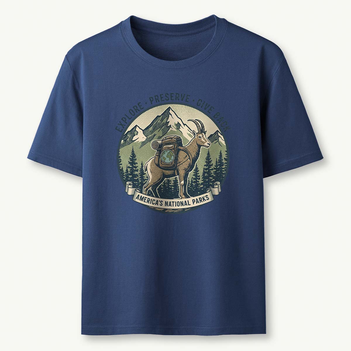 Americas National Parks Goat T-Shirt