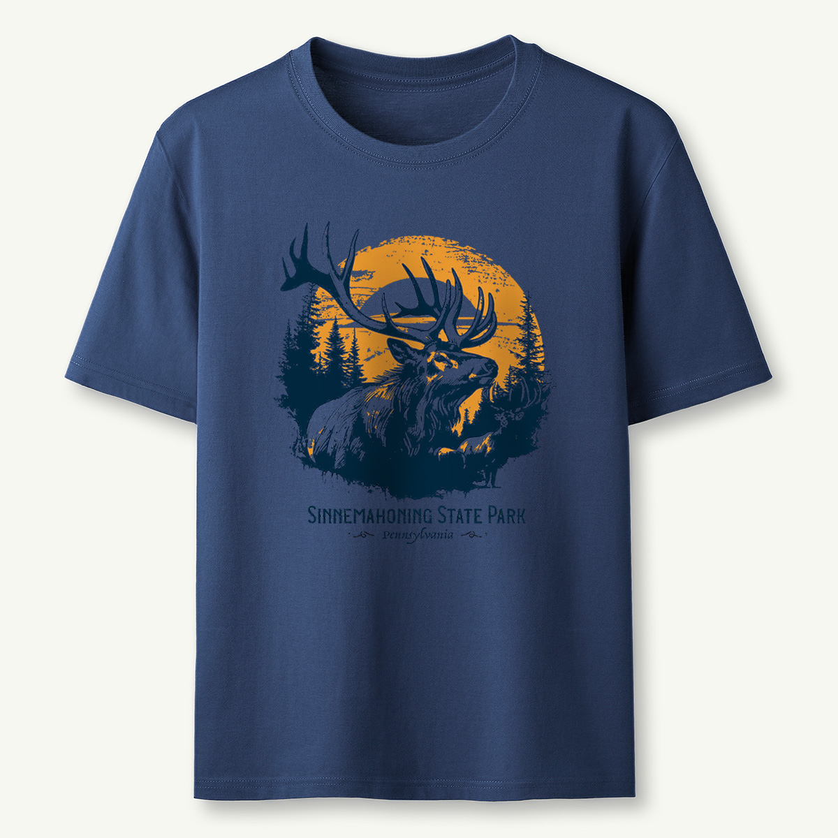 Elk Sunset Tee Cotton Classic T-Shirt