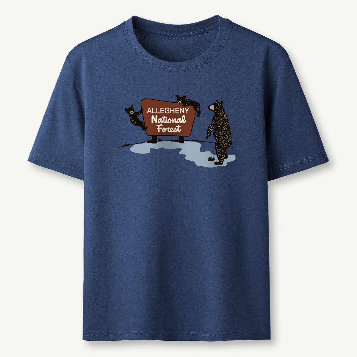 Park Sign Bears Tee Cotton Classic T-Shirt