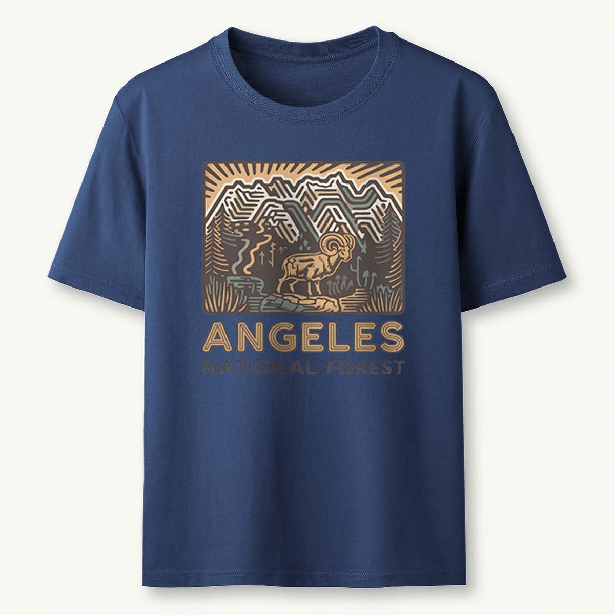 Angeles National Forest Vintage Tee Cotton Classic T-Shirt