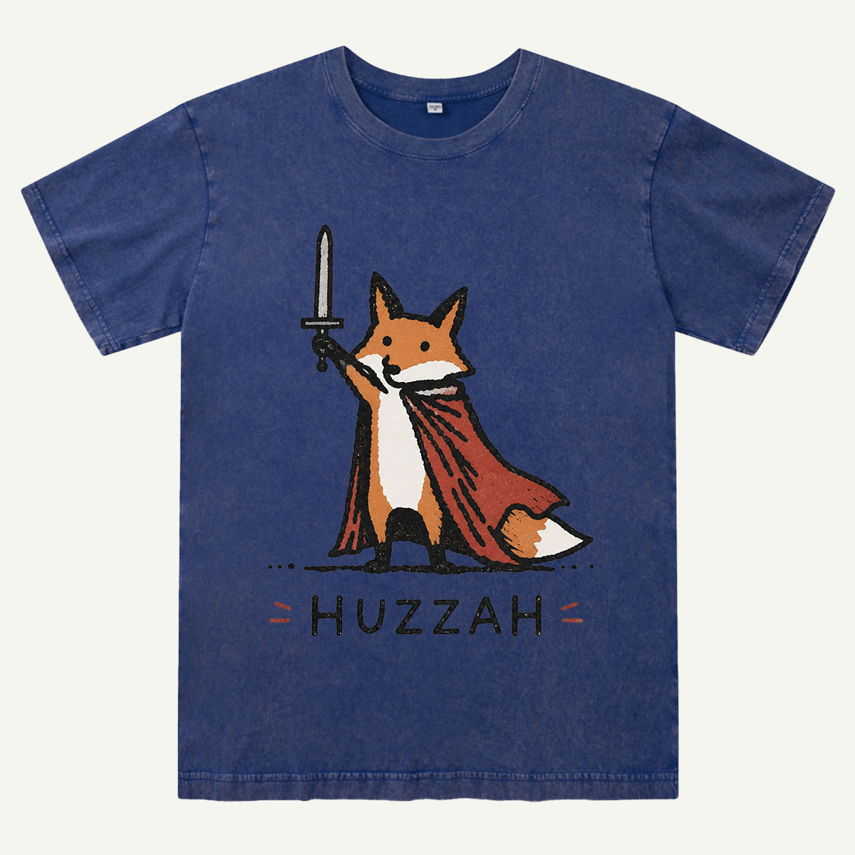 Huzzah Fox Knight Washed T-Shirt