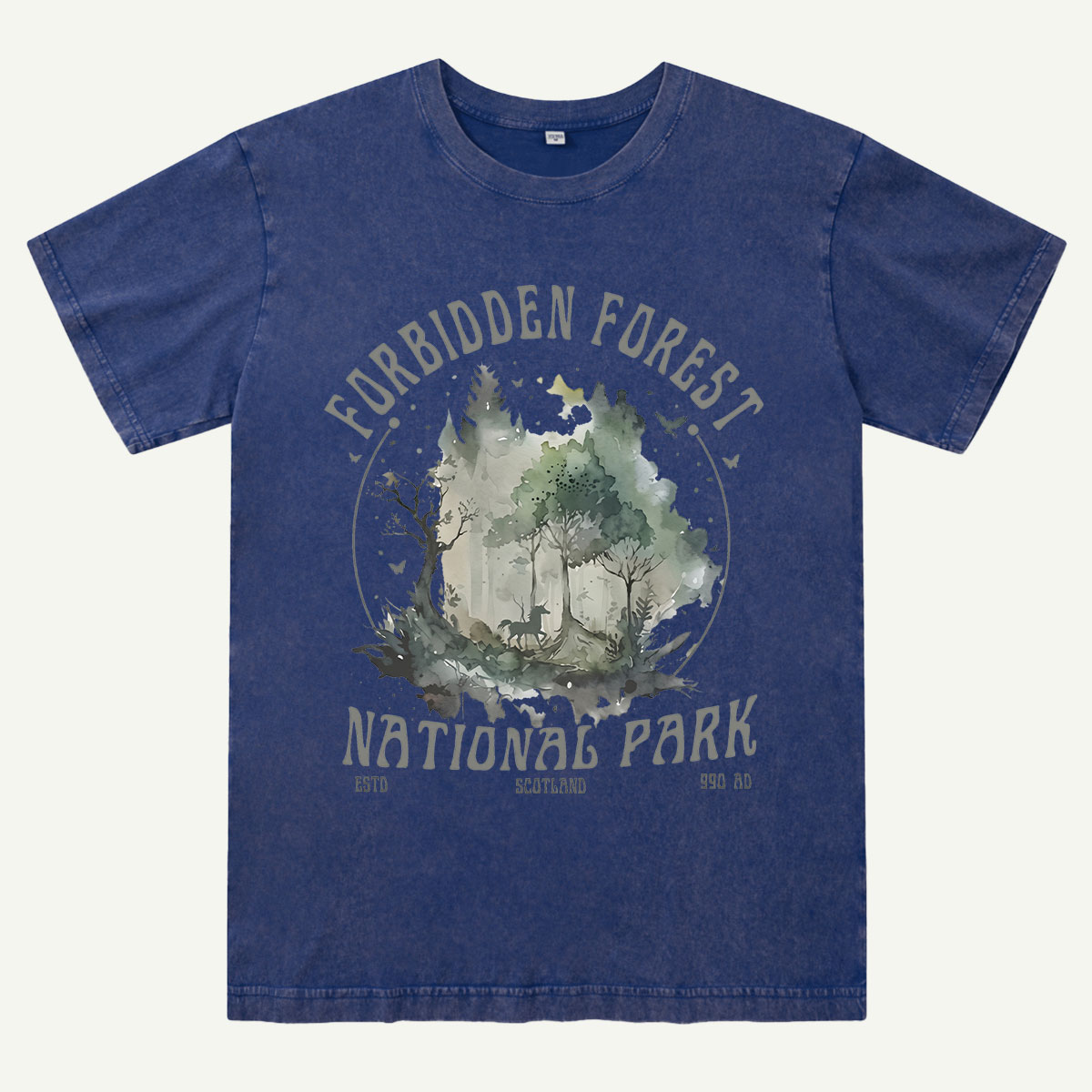 Forbidden Forest National Park Watercolor Washed T-Shirt