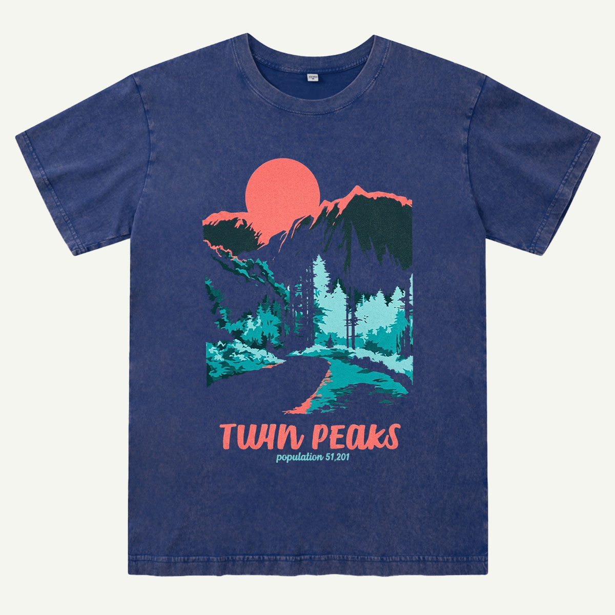 Mountain Sunset Outdoor Forest Washed T-Shirt