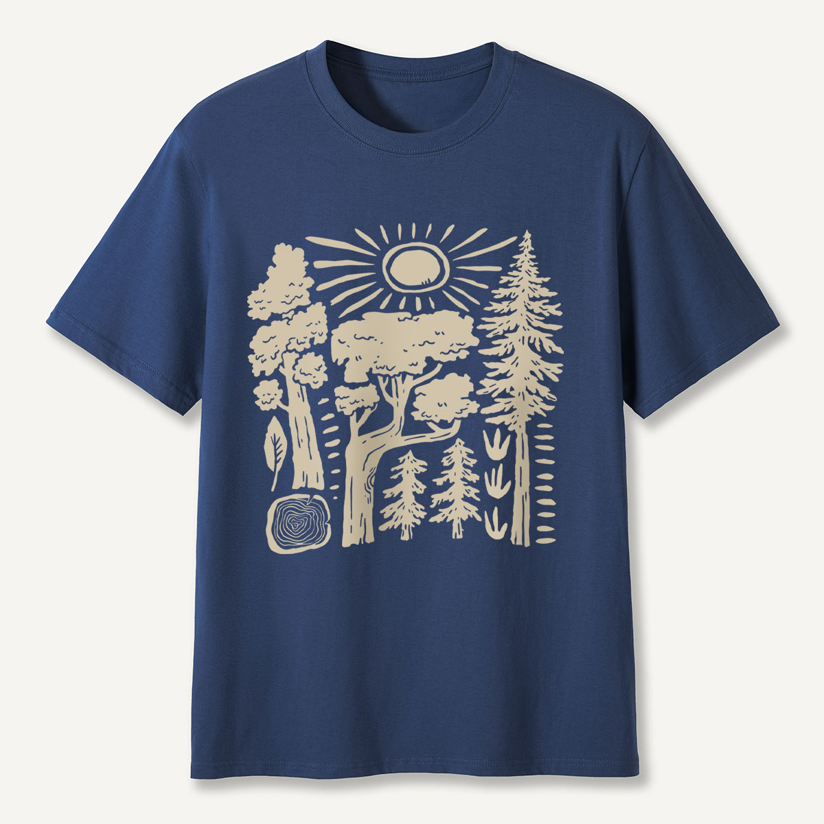 Minimalist Forest Sunrise T-Shirt