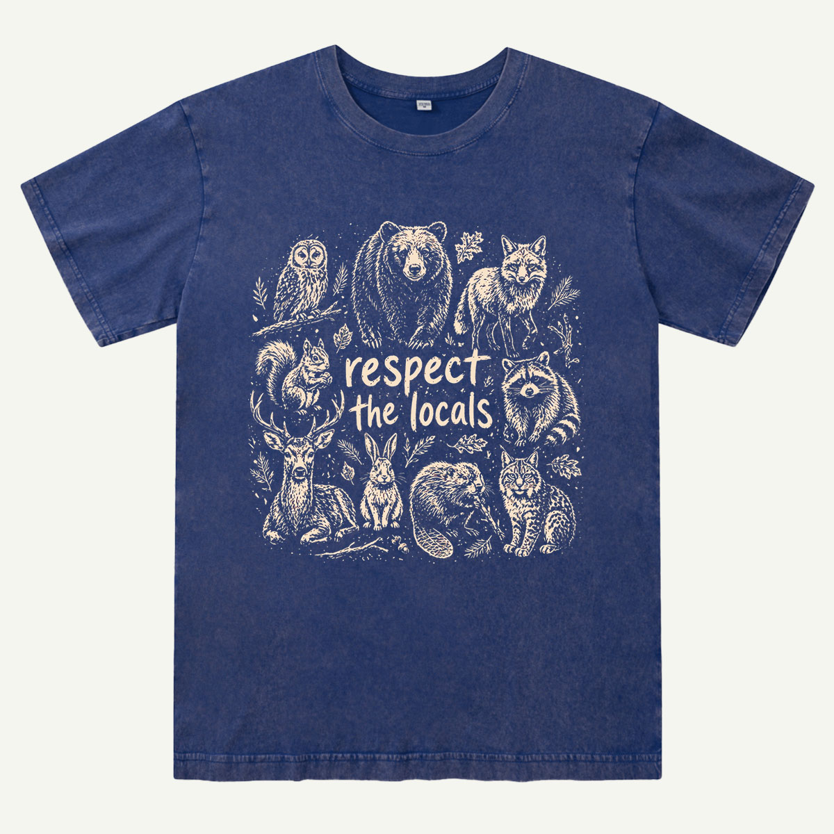 Woodland Wildlife Washed T-Shirt