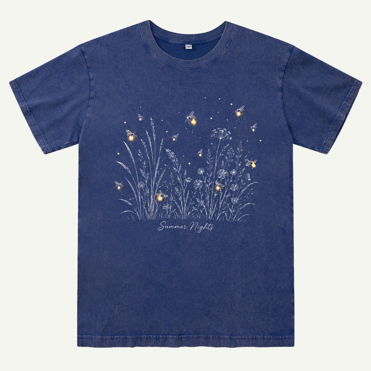 Firefly Summer Night Meadow Washed T-Shirt