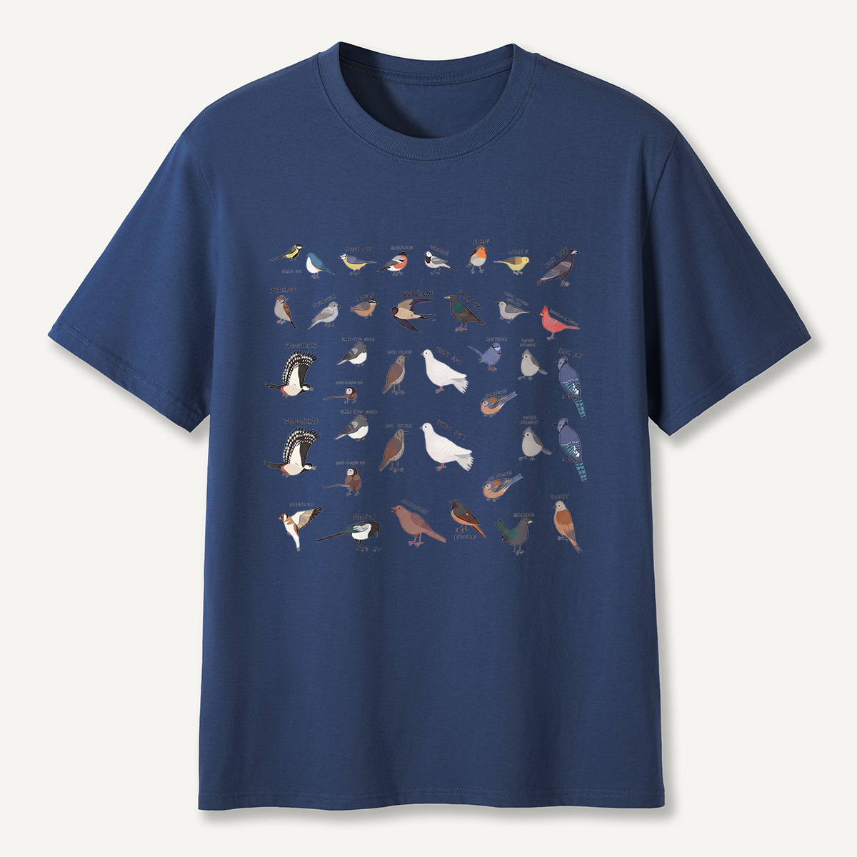 MDCTBYWY26071702Full Wrap Bird Species Guide T-Shirt