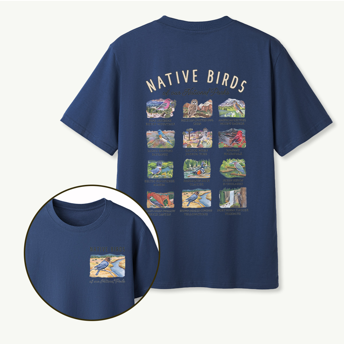 MDCTBYWY26072008 Native Birds of Our National Parks T-Shirt