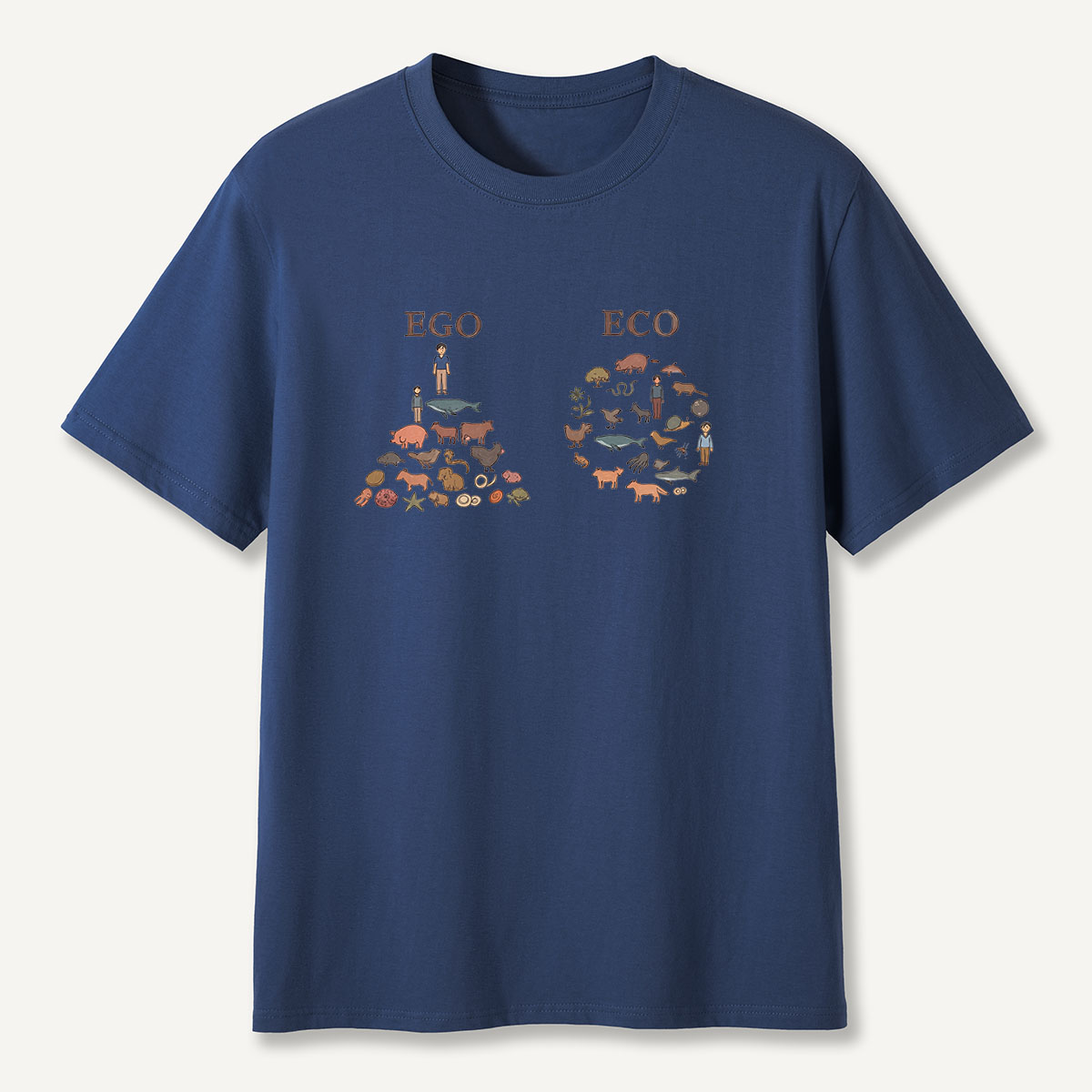 MDCTBYWY26072406 Ego vs Eco T-Shirt
