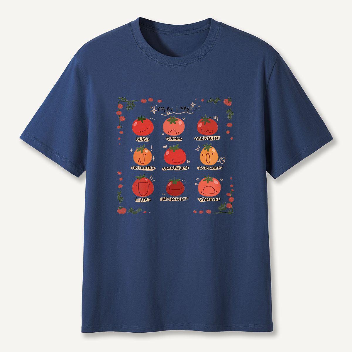 MDCTBYWY26072409 Today I Feel... A Tomato Mood Journal T-Shirt