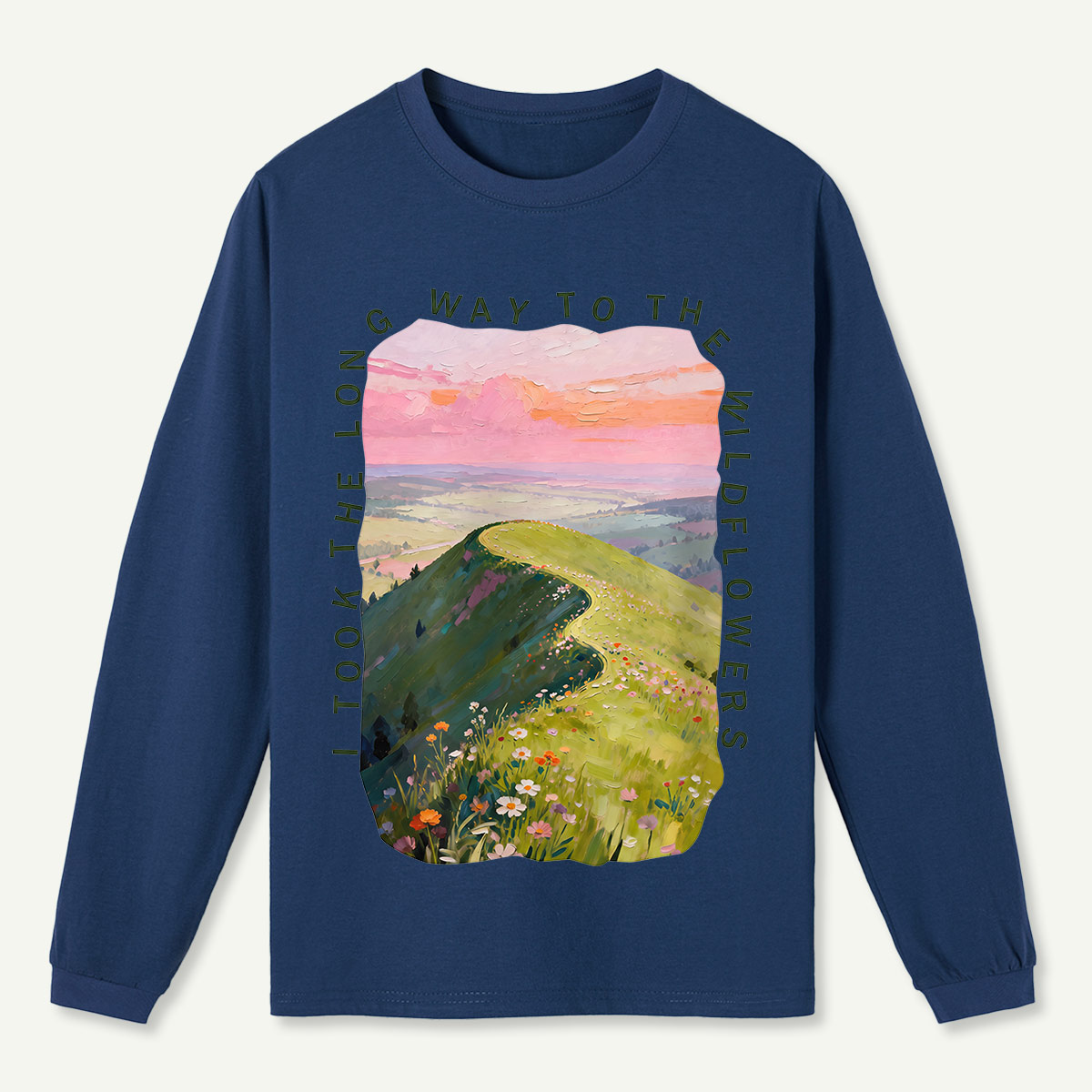 Dusk Hills Art Long Sleeve T-Shirt