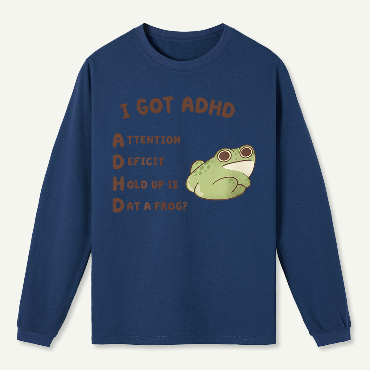 Cartoon Frog Long Sleeve T-Shirt