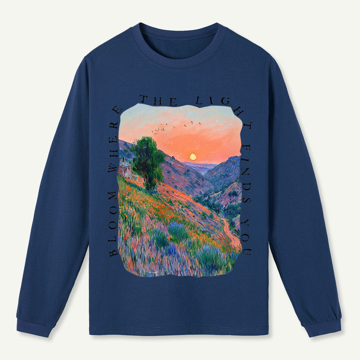 Dusk Hills Art Long Sleeve T-Shirt