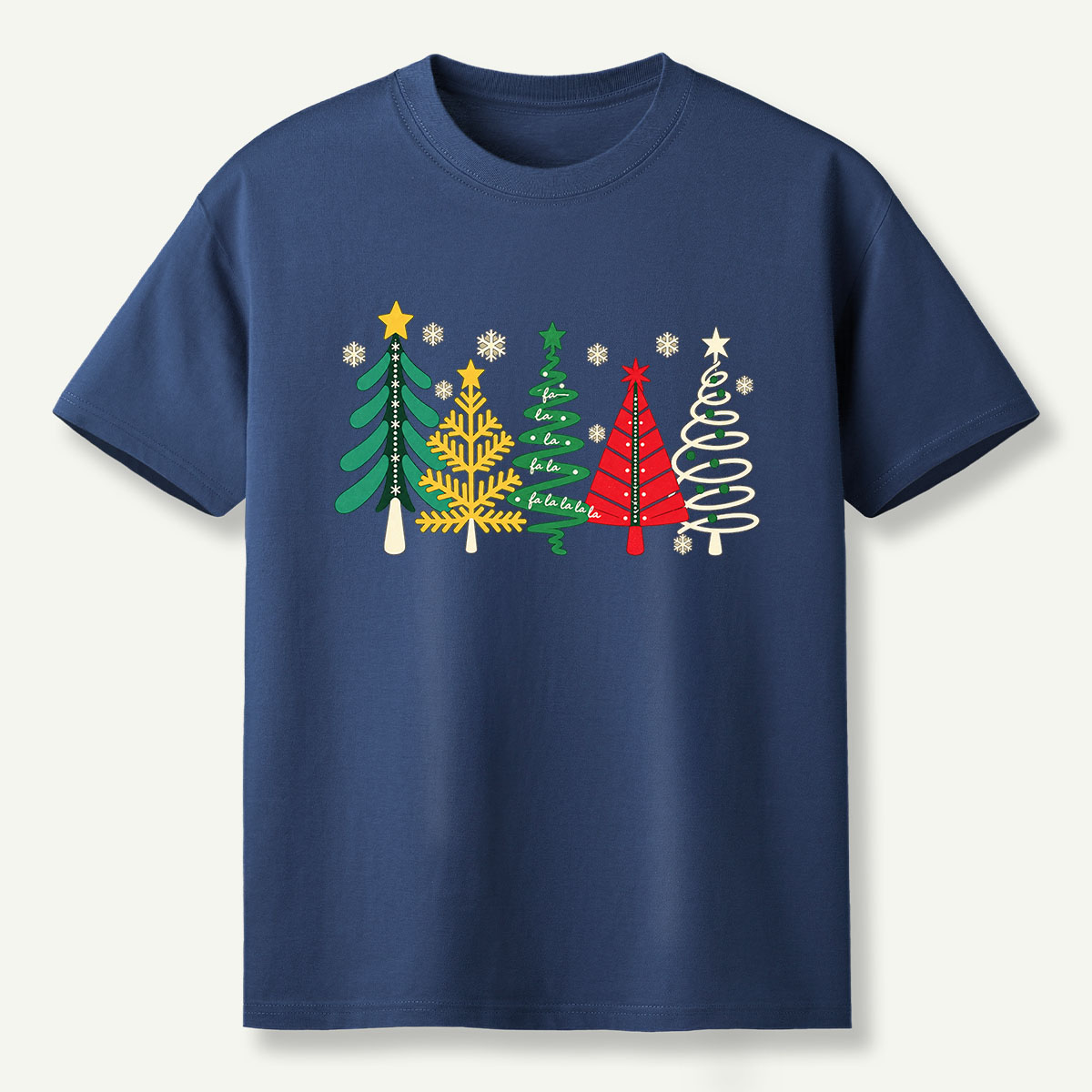 Retro Colorful Christmas Tree Collection T-Shirt