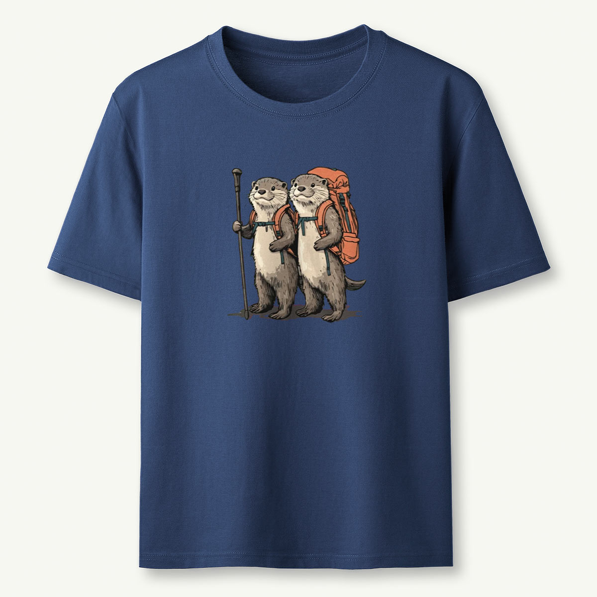 Otter Couple Backpacker T-Shirt