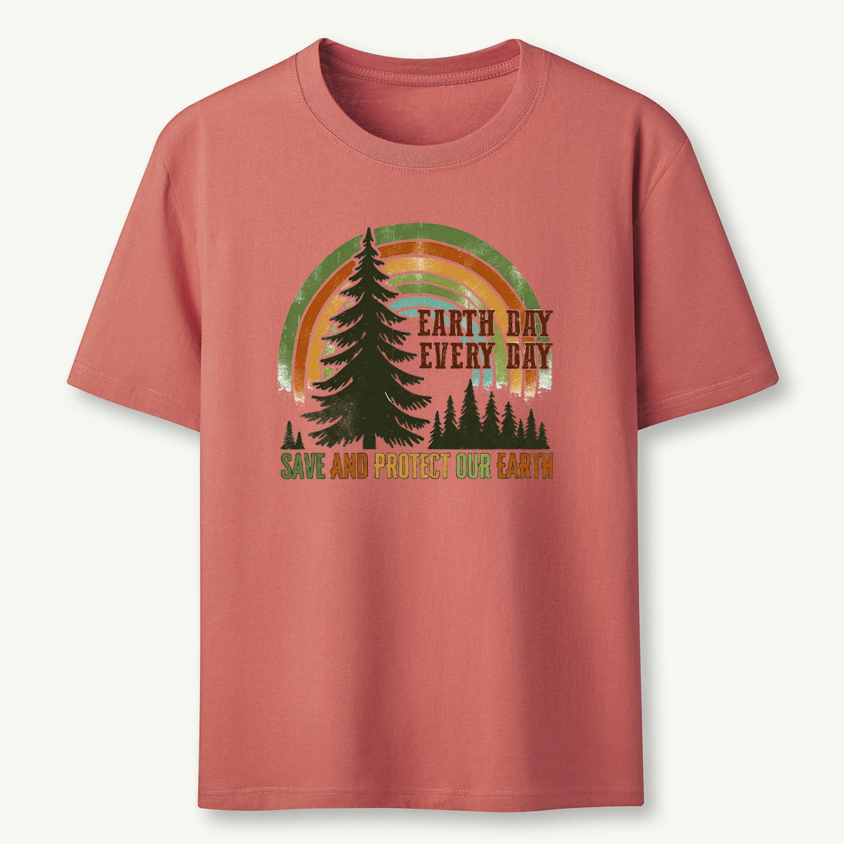 Earth Day Rainbow Forest Save And Protect Our Earth T-Shirt