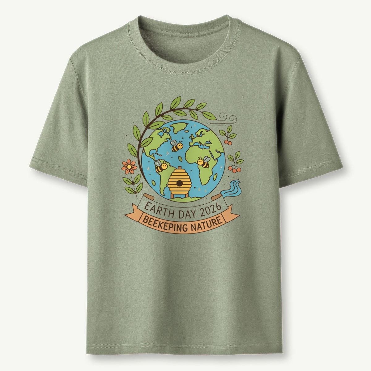 Earth Day 2026 Beekeeping Nature T-Shirt