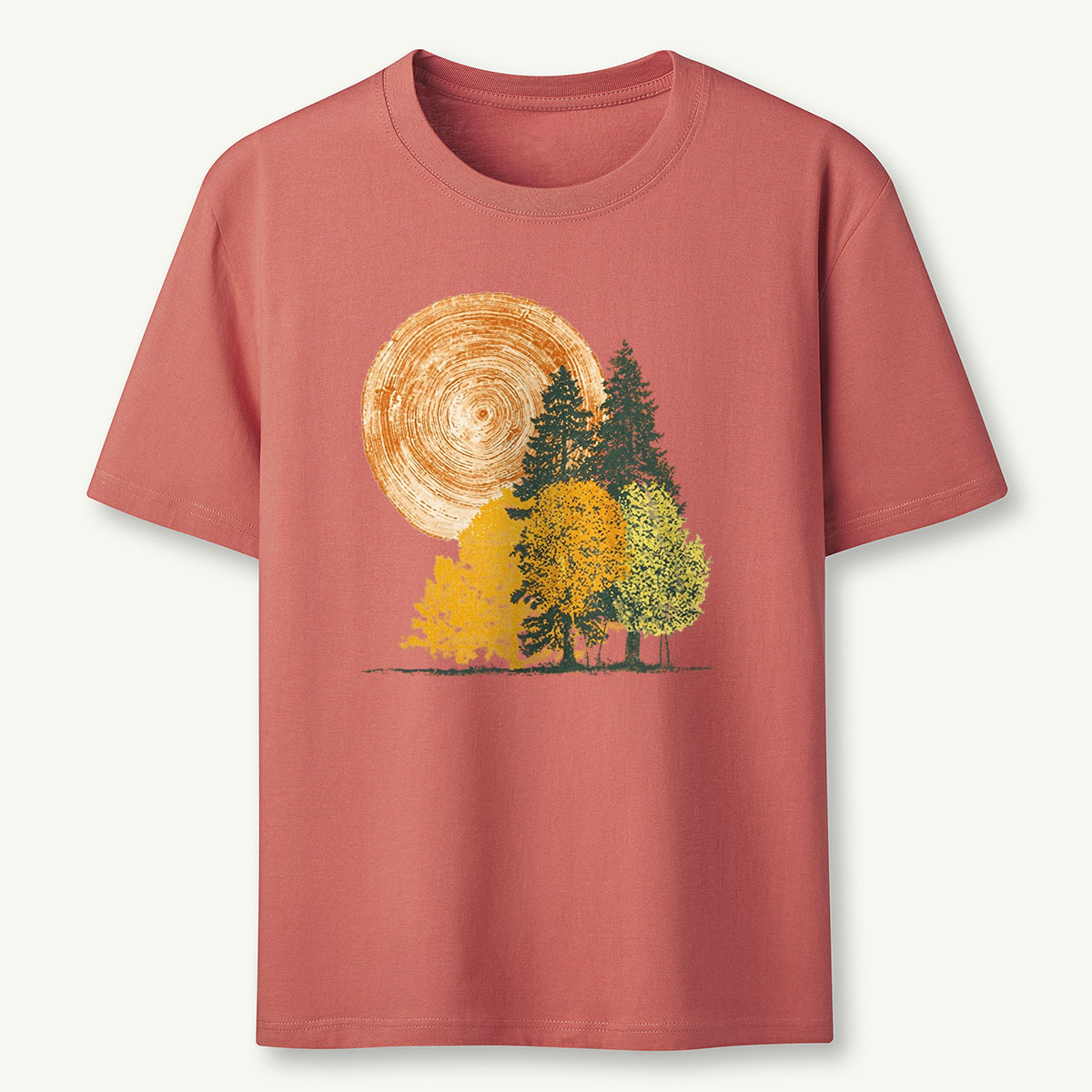 Woodcut Stamped Forest T-Shirt