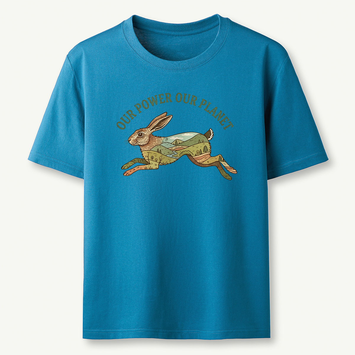 Our Power Our Planet Rabbit T‑Shirt