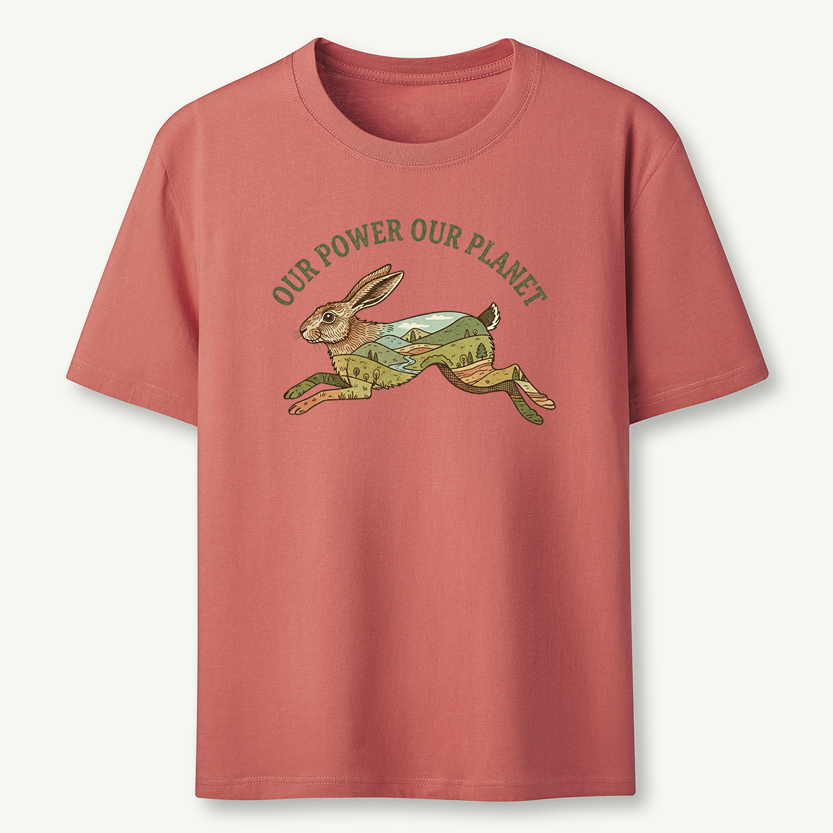 Our Power Our Planet Rabbit T‑Shirt